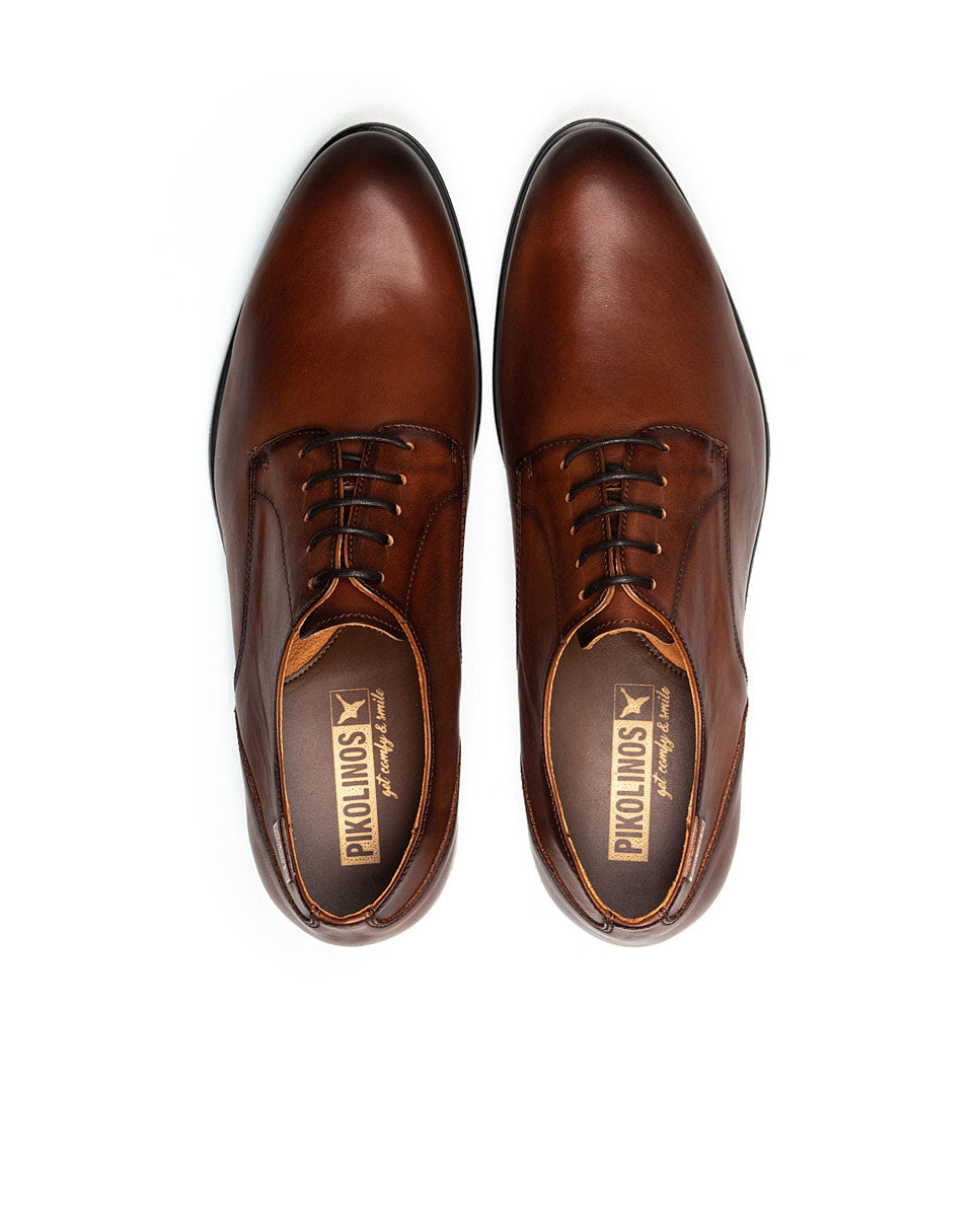 Pikolinos Bristol M7J-4187 Cuero Dark Tan Lace Dressy Shoes