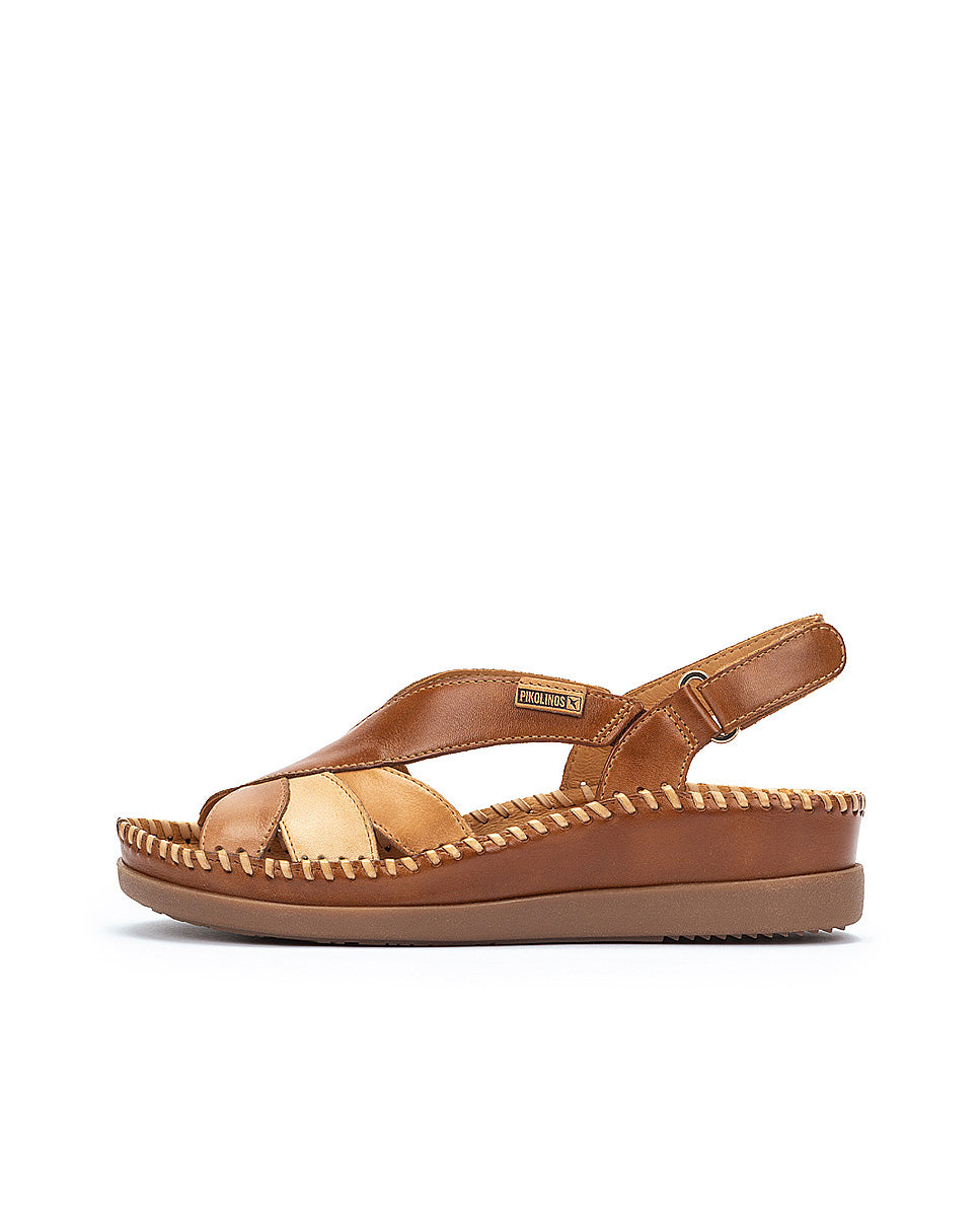 Pikolinos CADAQUES W8K-0657C2 Brandy Slingback Sandals with Peep Toe