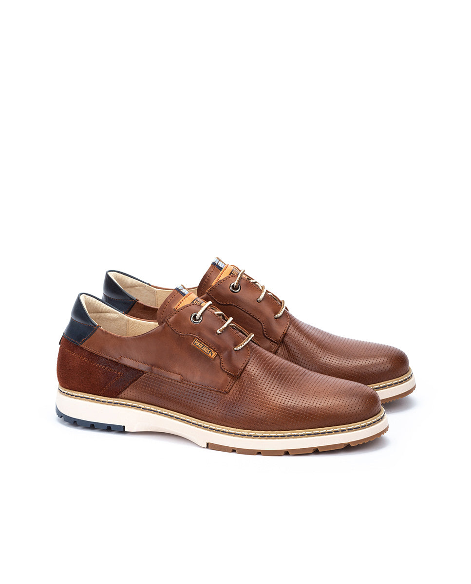 Pikolinos OLVERA M8A-4222C1 Cuero Tan Lace Shoes
