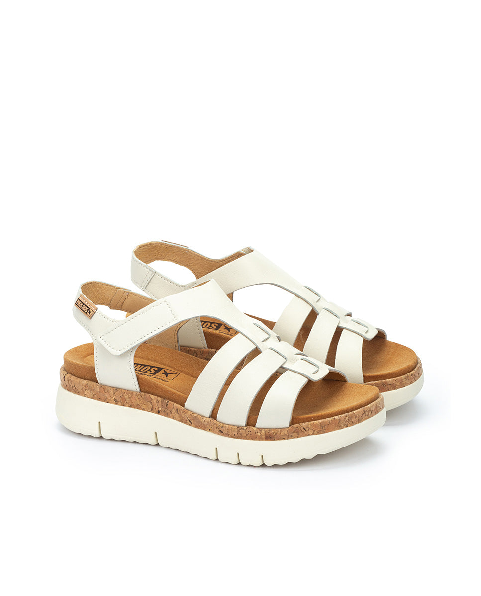 Pikolinos PALMA W4N-0754 Nata Ivory Sandals with Slingback Strap