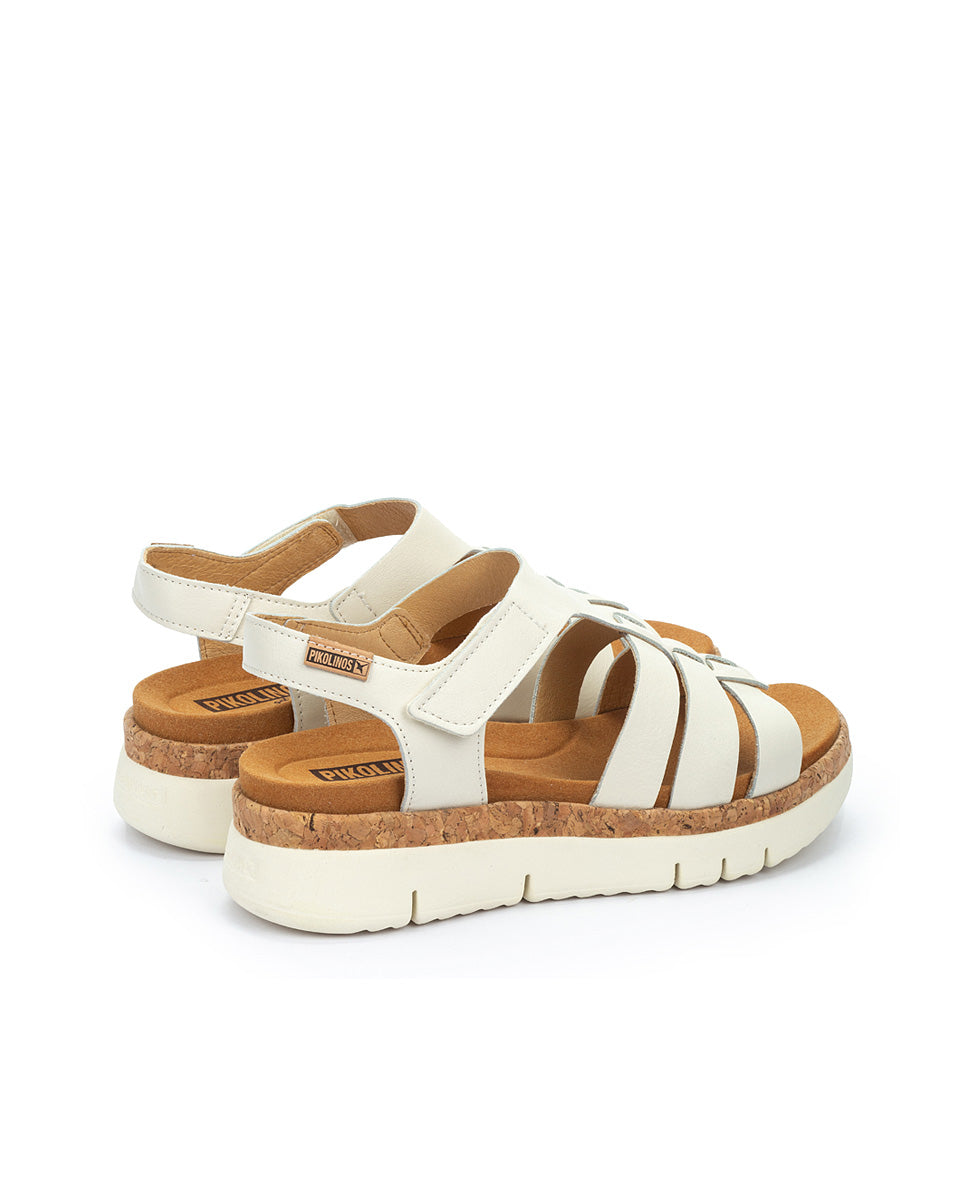 Pikolinos PALMA W4N-0754 Nata Ivory Sandals with Slingback Strap