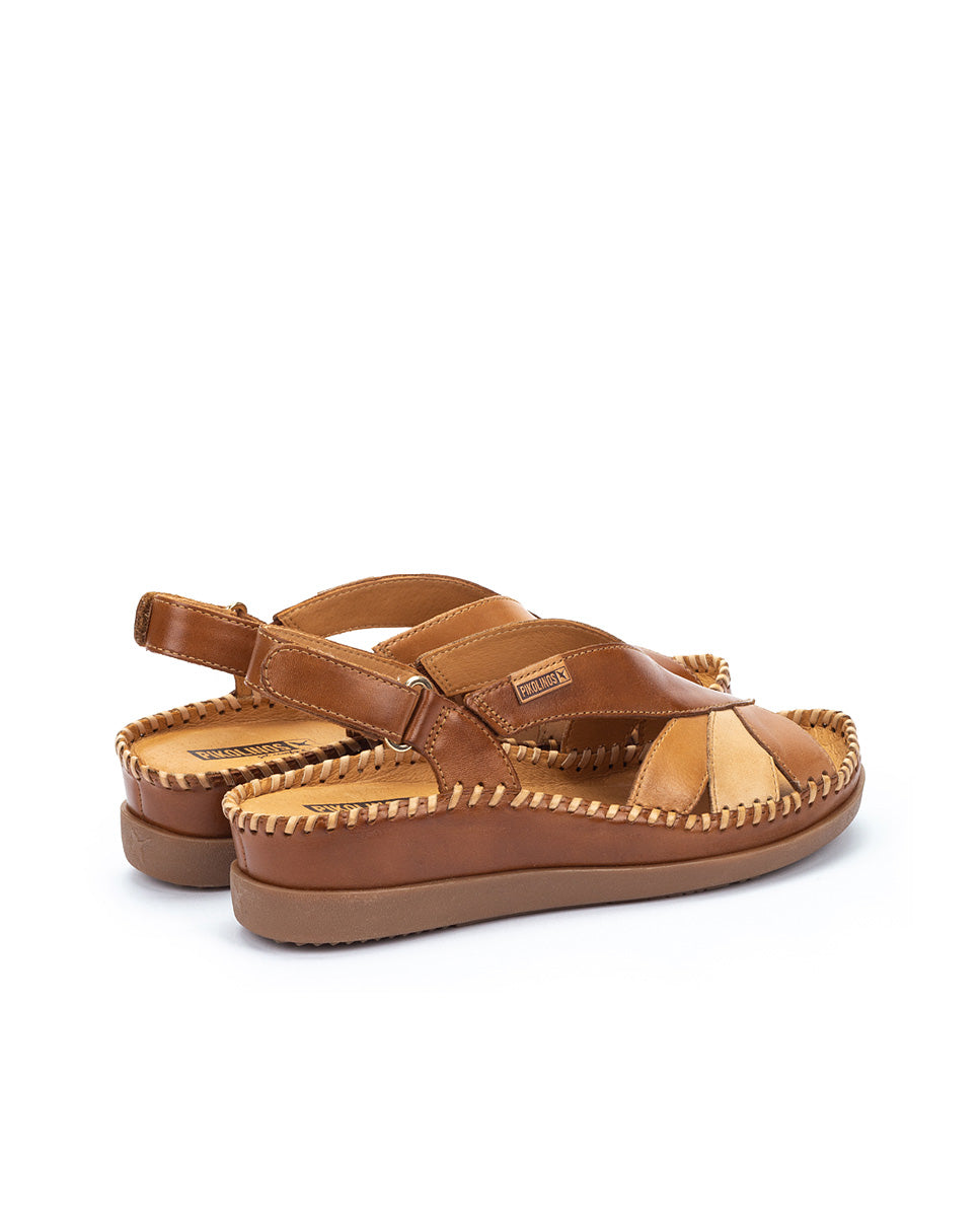 Pikolinos CADAQUES W8K-0657C2 Brandy Slingback Sandals with Peep Toe