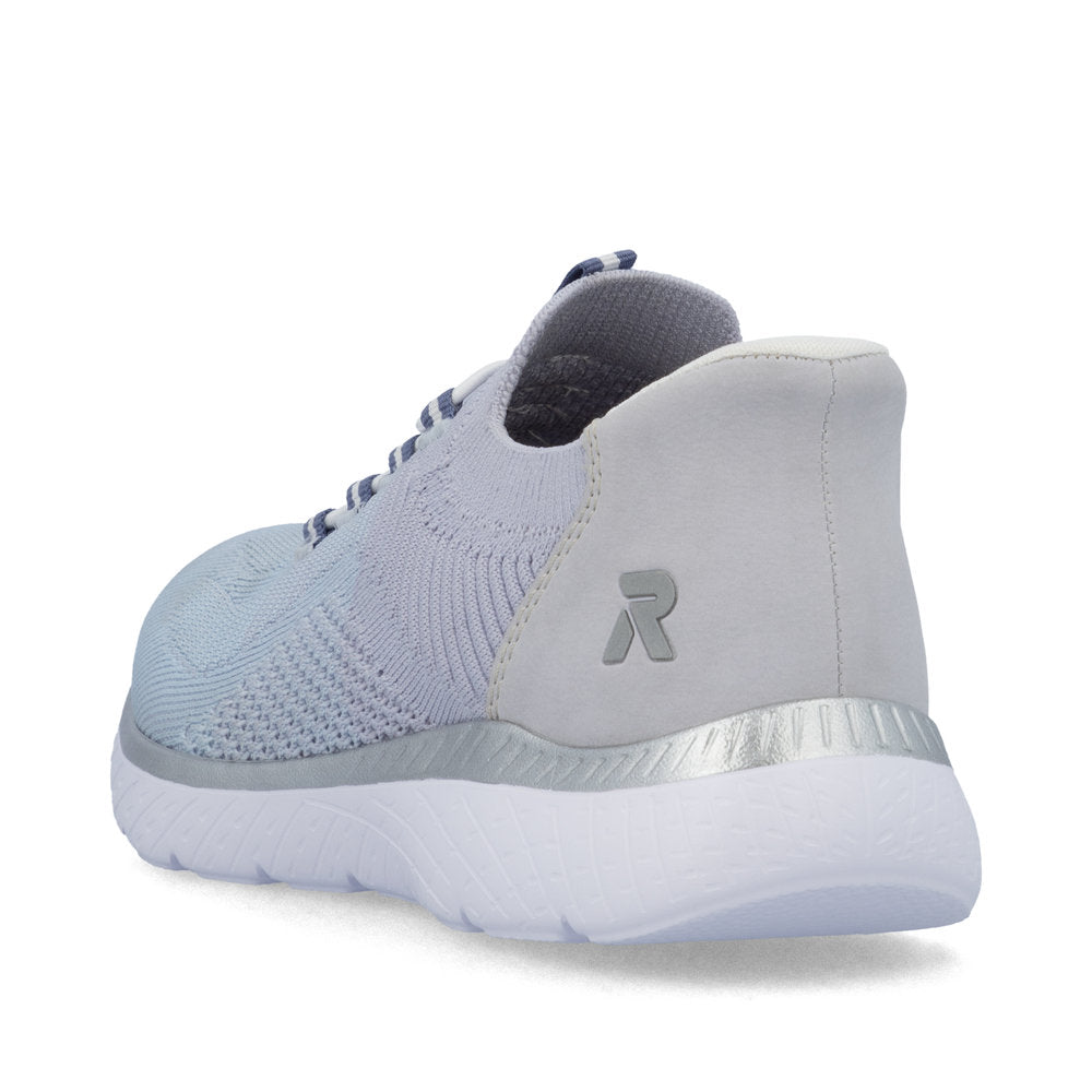 Rieker Soft M5066-30 Aqua Lilac Slip On Sneakers