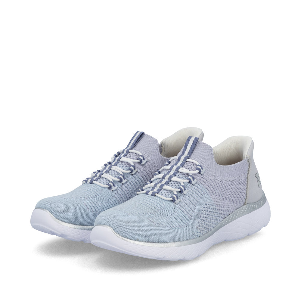 Rieker Soft M5066-30 Aqua Lilac Slip On Sneakers