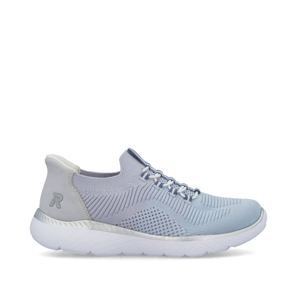 Rieker Soft M5066-30 Aqua Lilac Slip On Sneakers