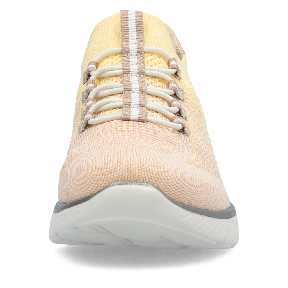Rieker Soft M5066-68 Yellow Multi Slip On Sneakers