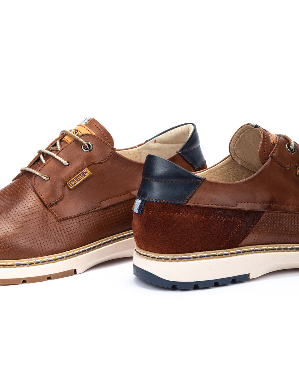 Pikolinos OLVERA M8A-4222C1 Cuero Tan Lace Shoes