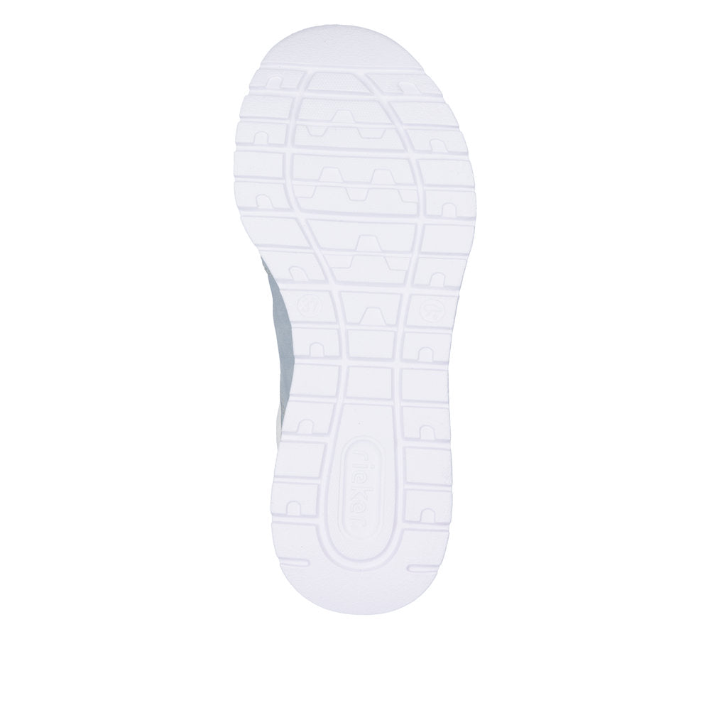 Rieker Soft M6071-12 Blue & White Slip On Sneakers