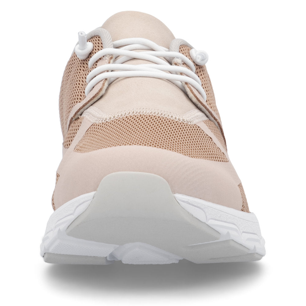 Rieker Soft M9000-31 Rose Combi Sneakers with White Sole