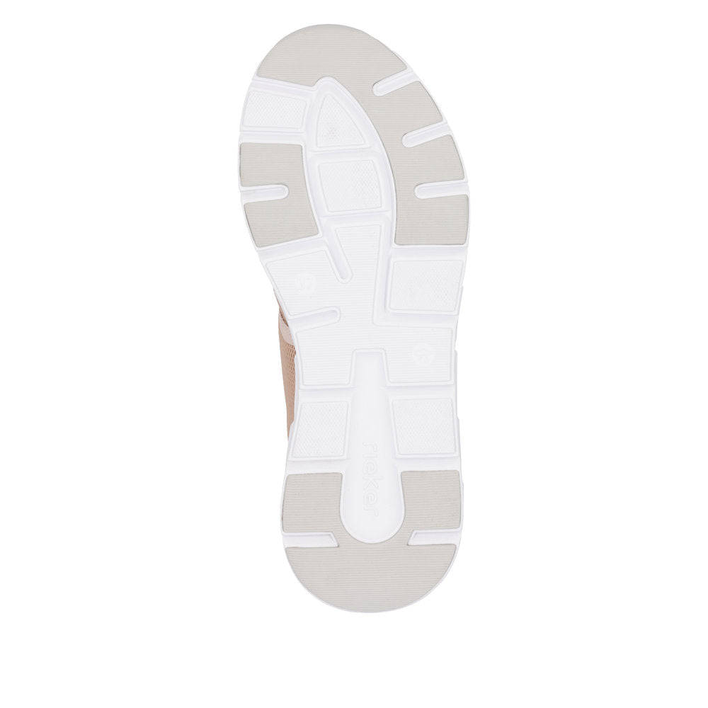 Rieker Soft M9000-31 Rose Combi Sneakers with White Sole