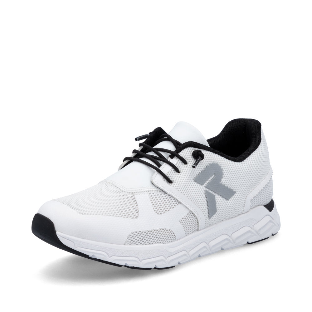 Rieker Soft M9000-80 White Sneakers with White Sole