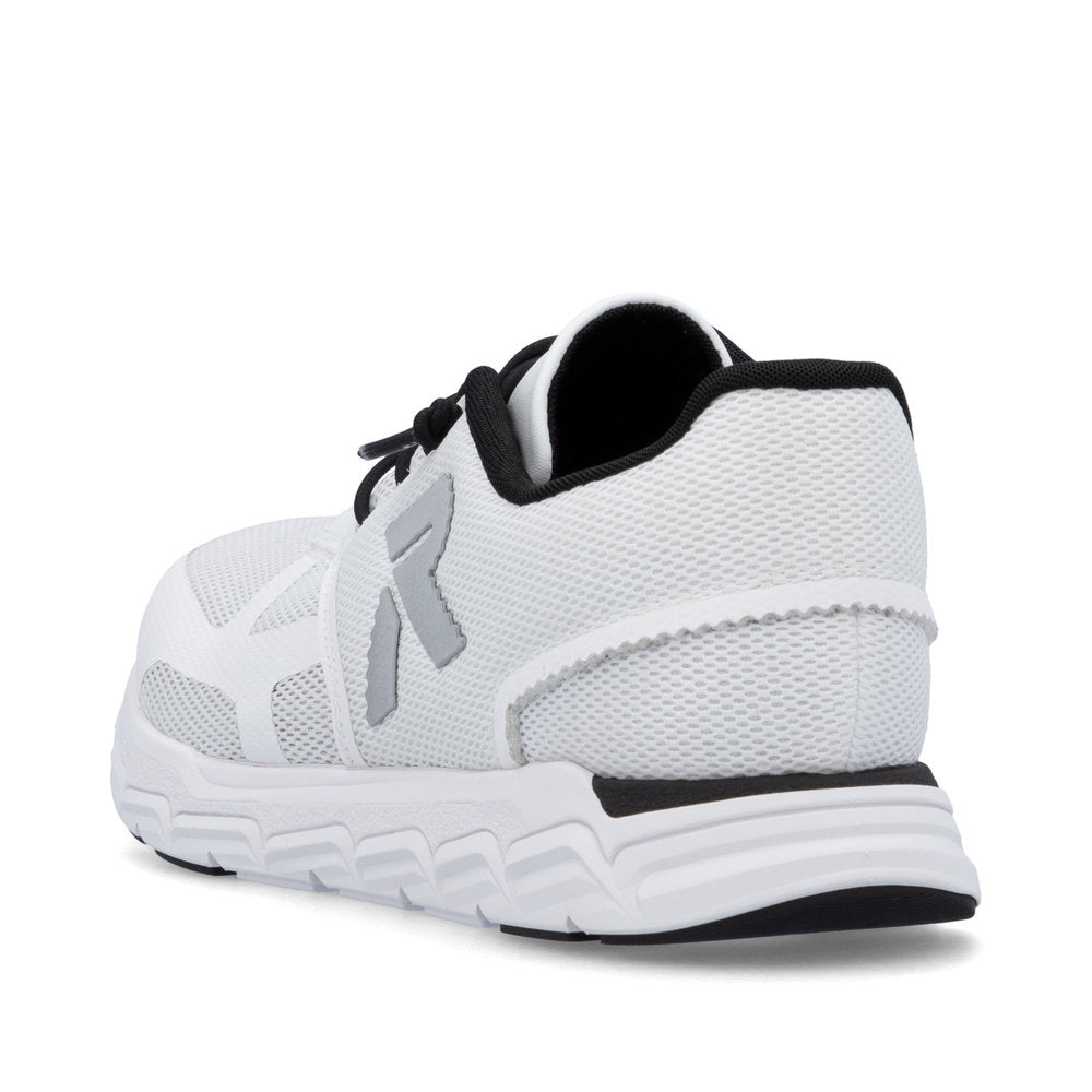 Rieker Soft M9000-80 White Sneakers with White Sole