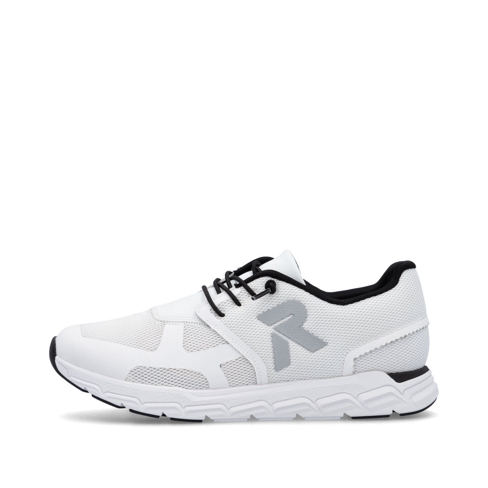 Rieker Soft M9000-80 White Sneakers with White Sole