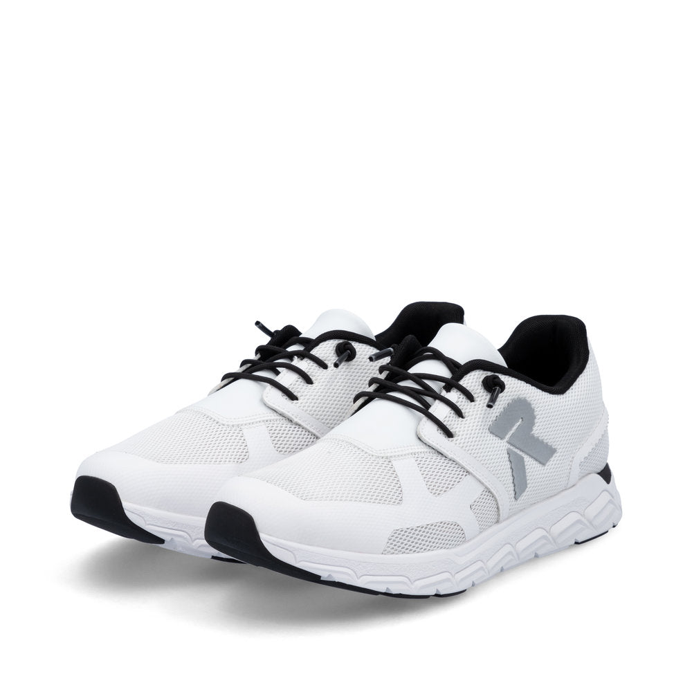 Rieker Soft M9000-80 White Sneakers with White Sole
