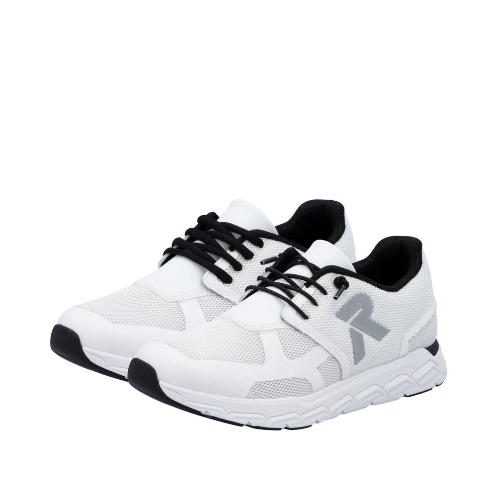 Rieker Soft M9000-80 White Sneakers with White Sole