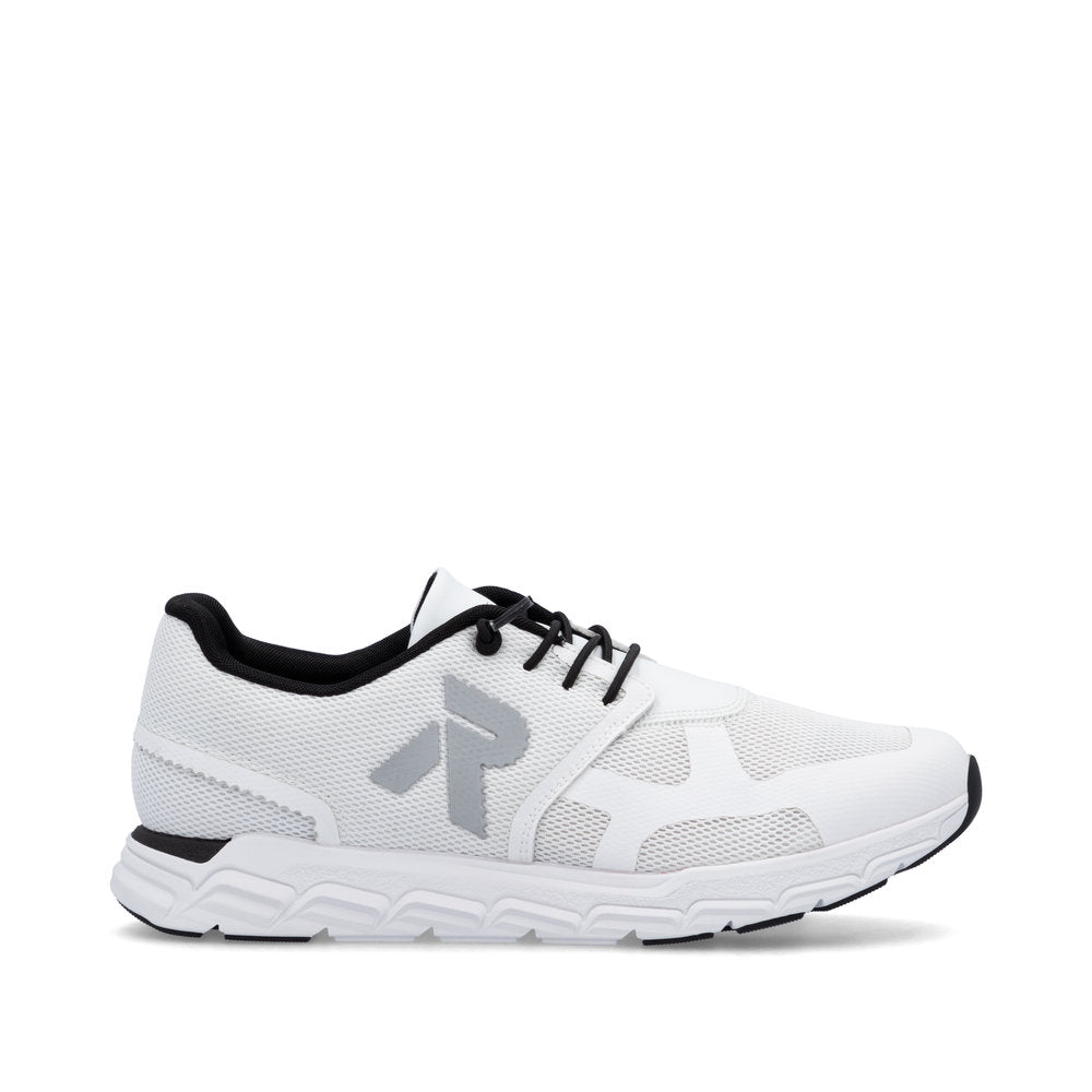 Rieker Soft M9000-80 White Sneakers with White Sole