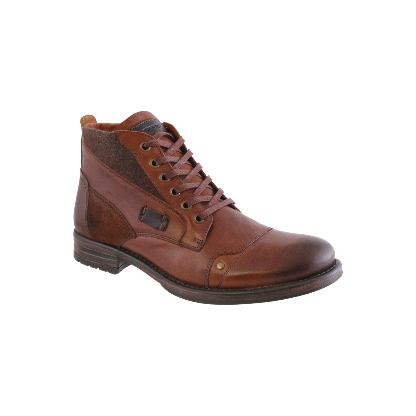 Morgan & Co MGN1220 Cognac Leather Lace Bootshg