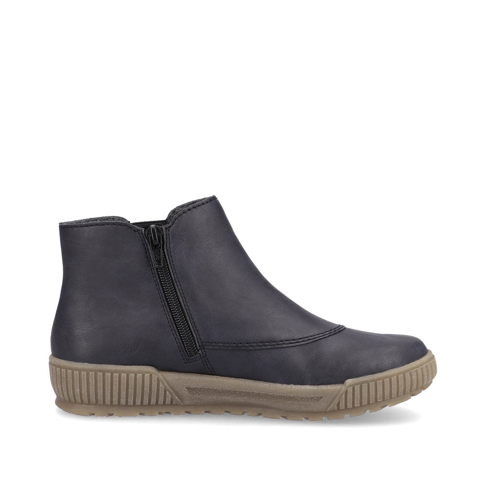 Rieker N0751-14 Navy Blue Multi Chelsea Bootsv