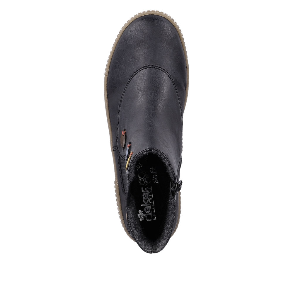 Rieker N0751-14 Navy Blue Multi Chelsea Bootsv