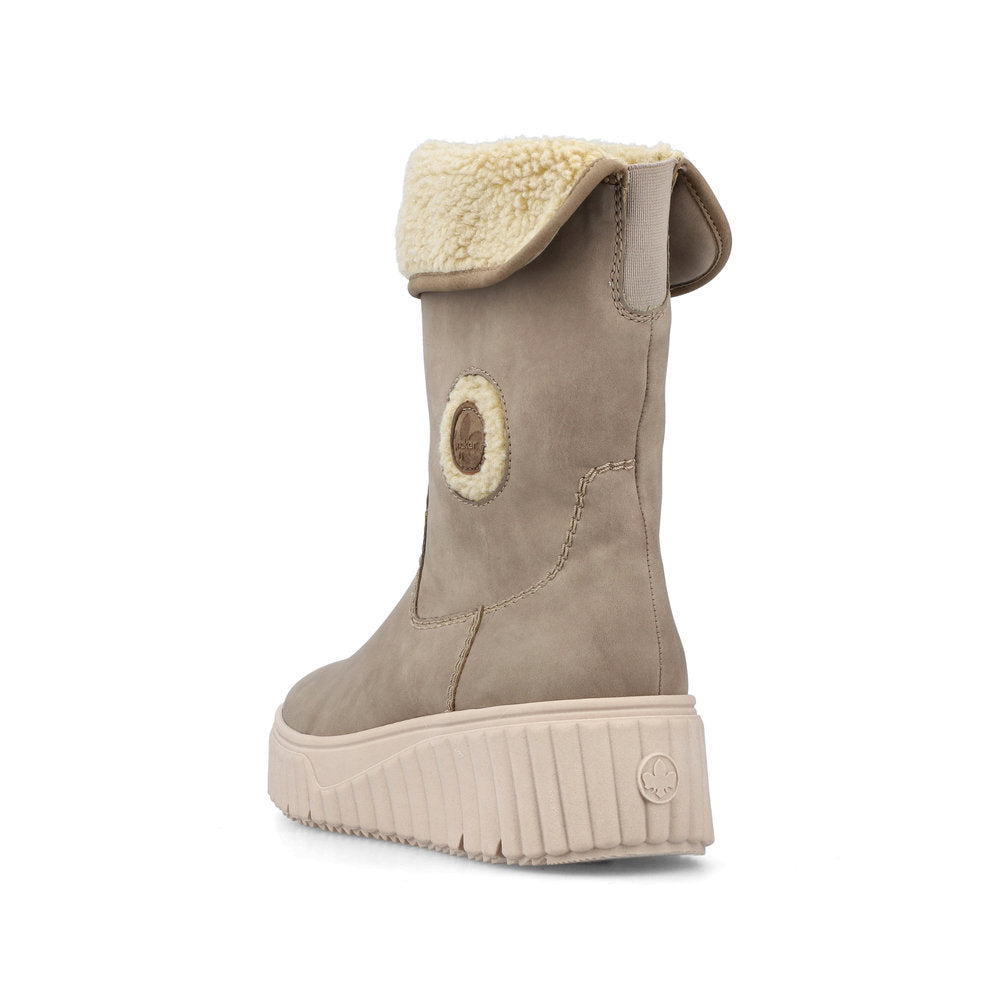 Rieker N2554-60 Beige Combi Boots