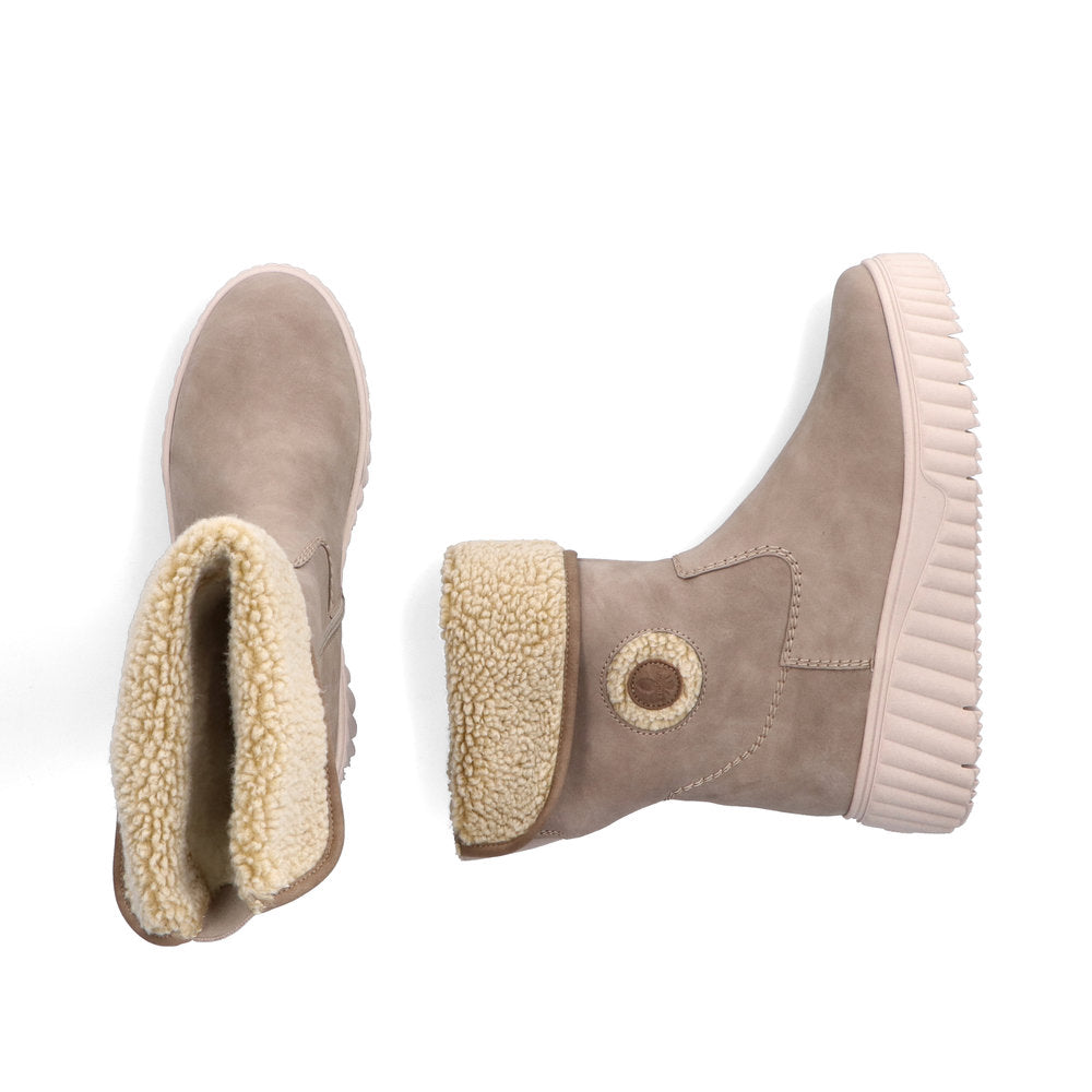 Rieker N2554-60 Beige Combi Boots