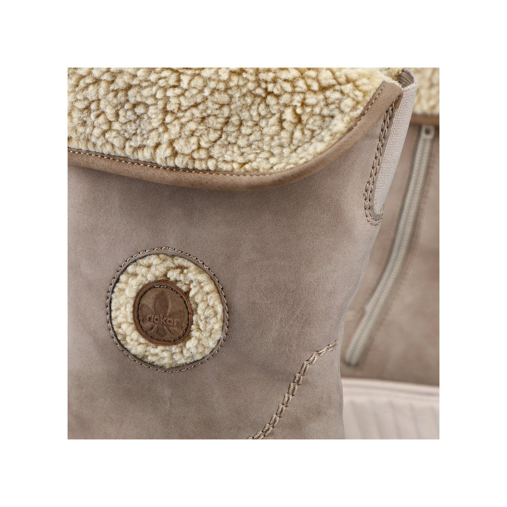 Rieker N2554-60 Beige Combi Boots