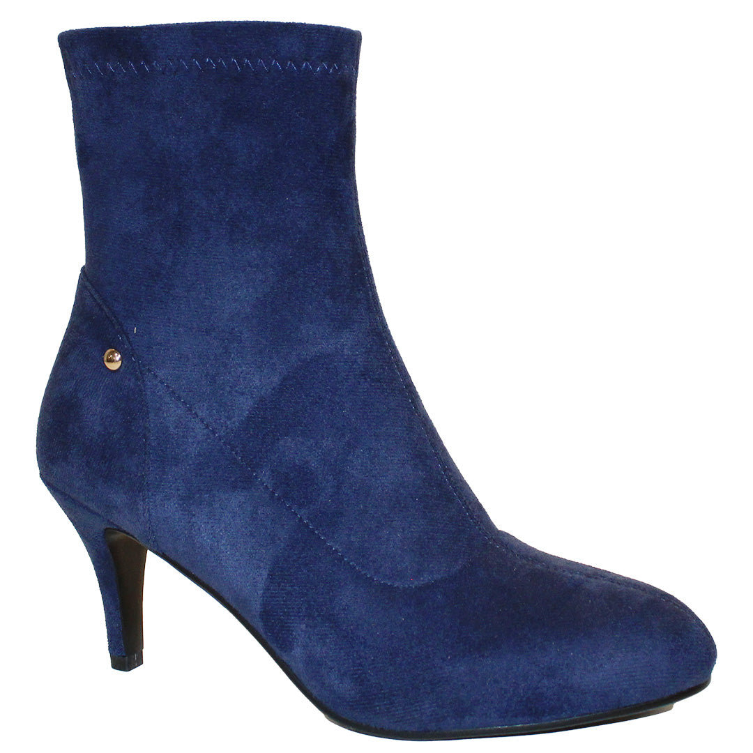 Susst Debbie23 Navy Micro Heel Ankle Boots