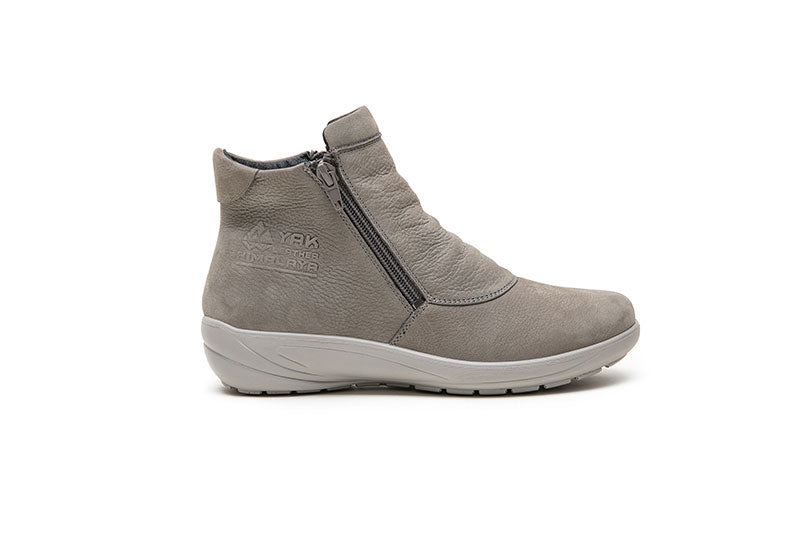 G Comfort P-9521 Grey Nubuck Ankle Boots