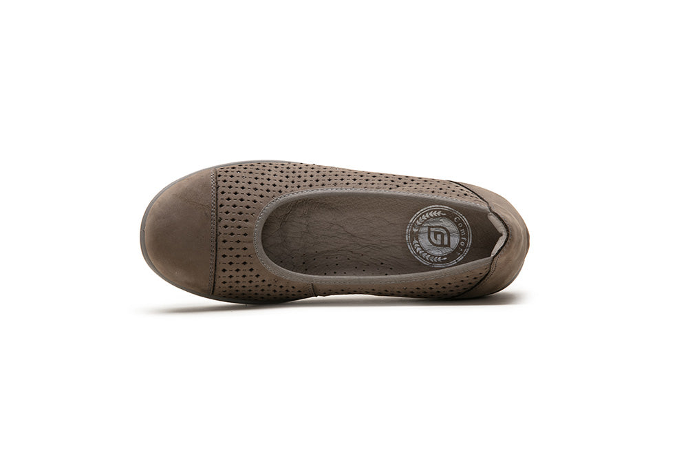 G Comfort P-9524 Dark Taupe Nubuck Shoe