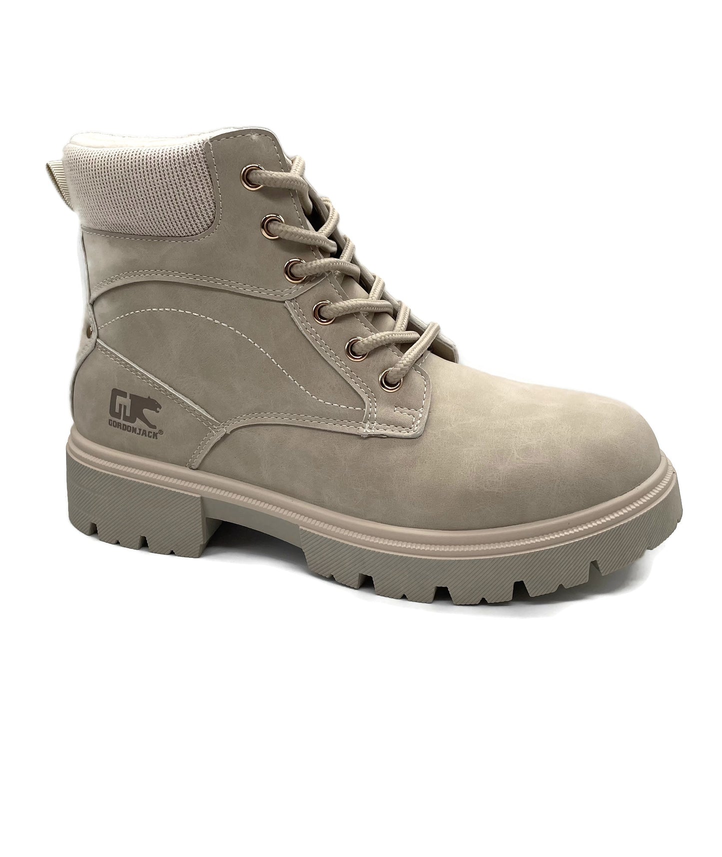 Gordonjack Peach Ice Cord Ankle Boots