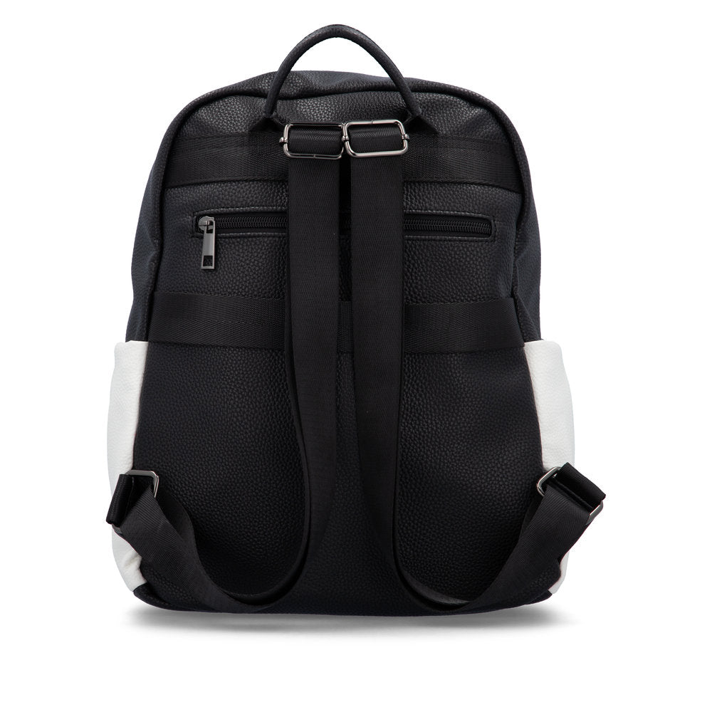 Remonte Q0533-01 Black, White & Grey Backpack