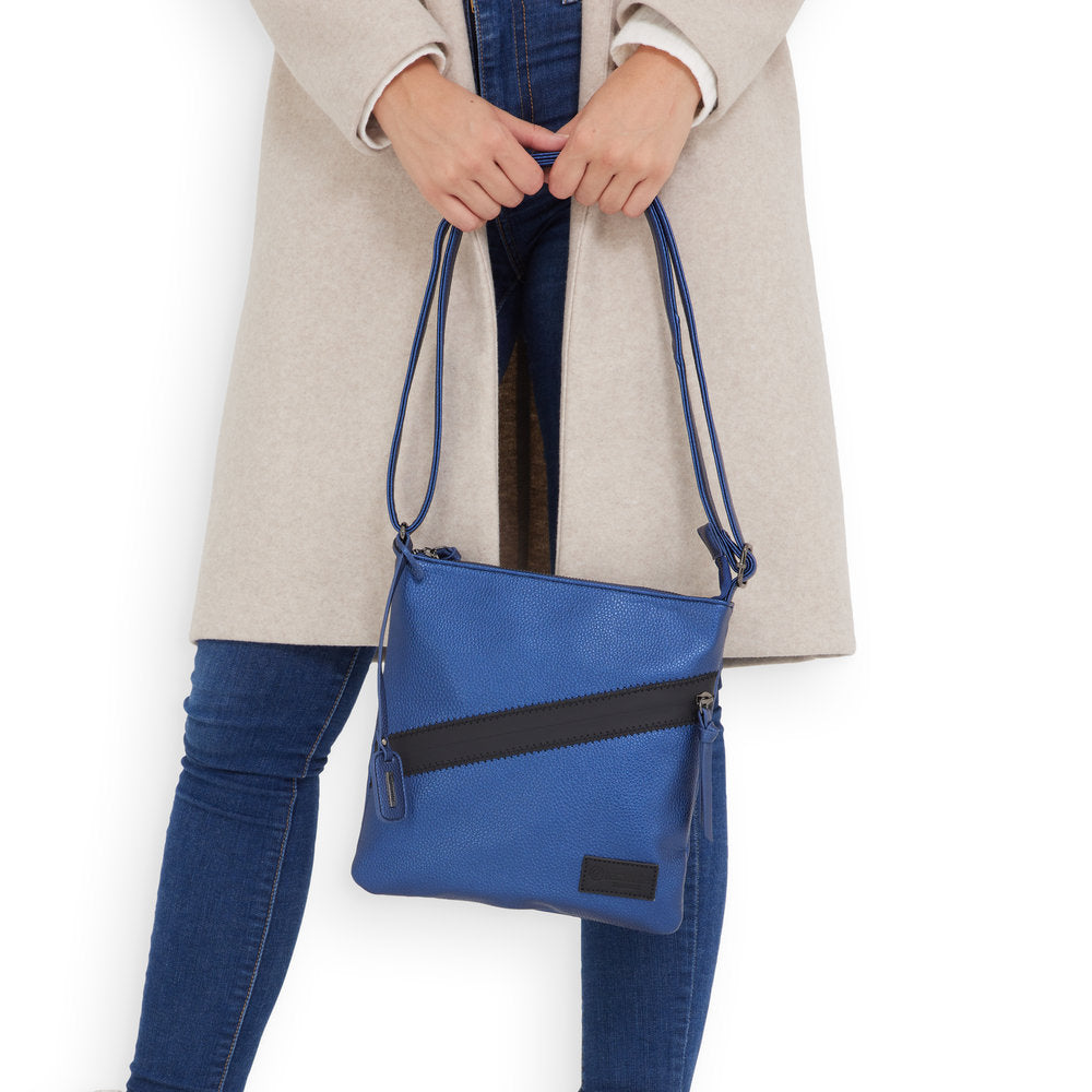 Remonte Q0625-14 Blue Metallic Shoulder Bag