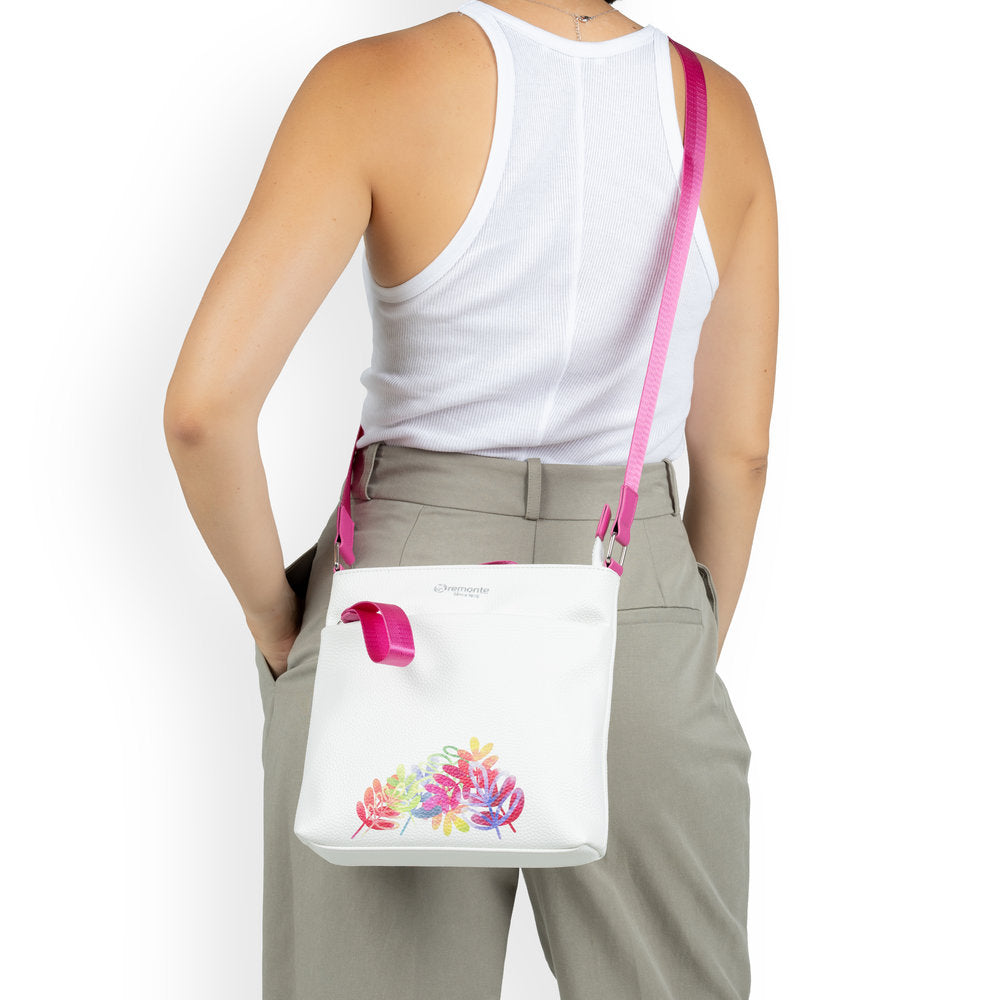 Remonte Q0638-80 White & Pink Multi Handbag