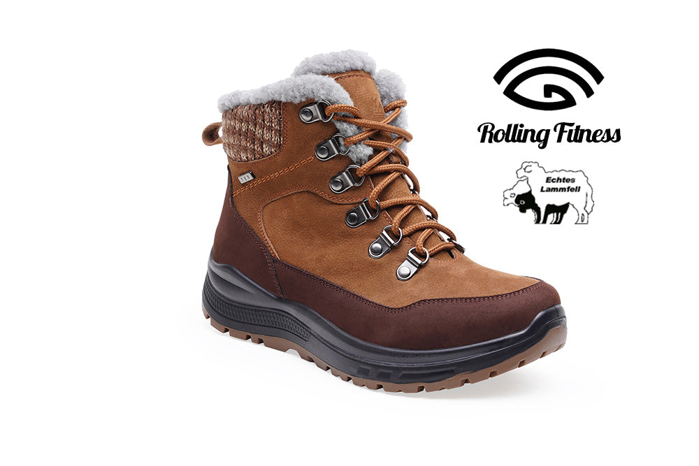 G Comfort R-5596 Brown Fur Lined Boots