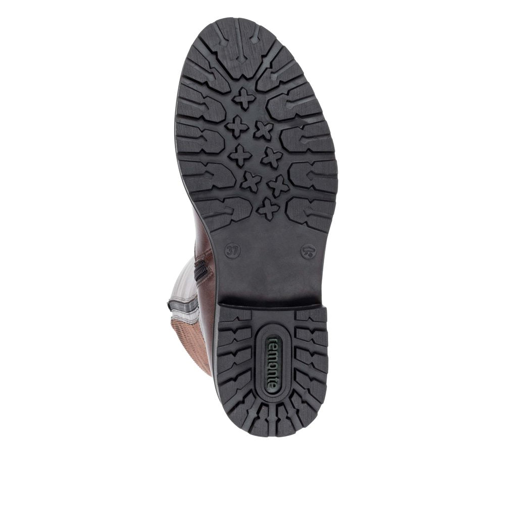 Remonte R6593-25 Brown Long Boots with 2 Buckles