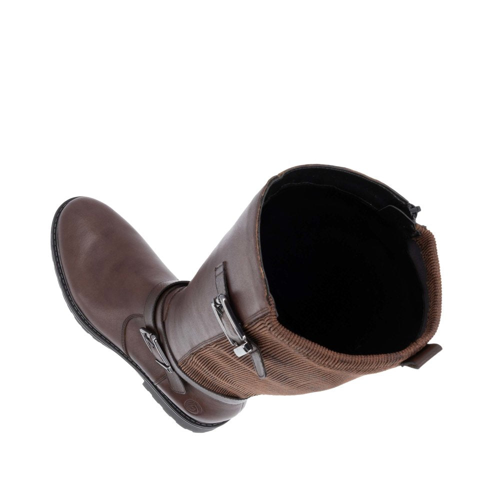 Remonte R6593-25 Brown Long Boots with 2 Buckles