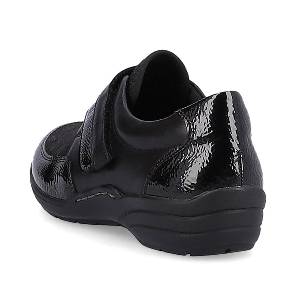 Remonte R7600-03 Black/Bronze Combi Velcro H Fit Shoes