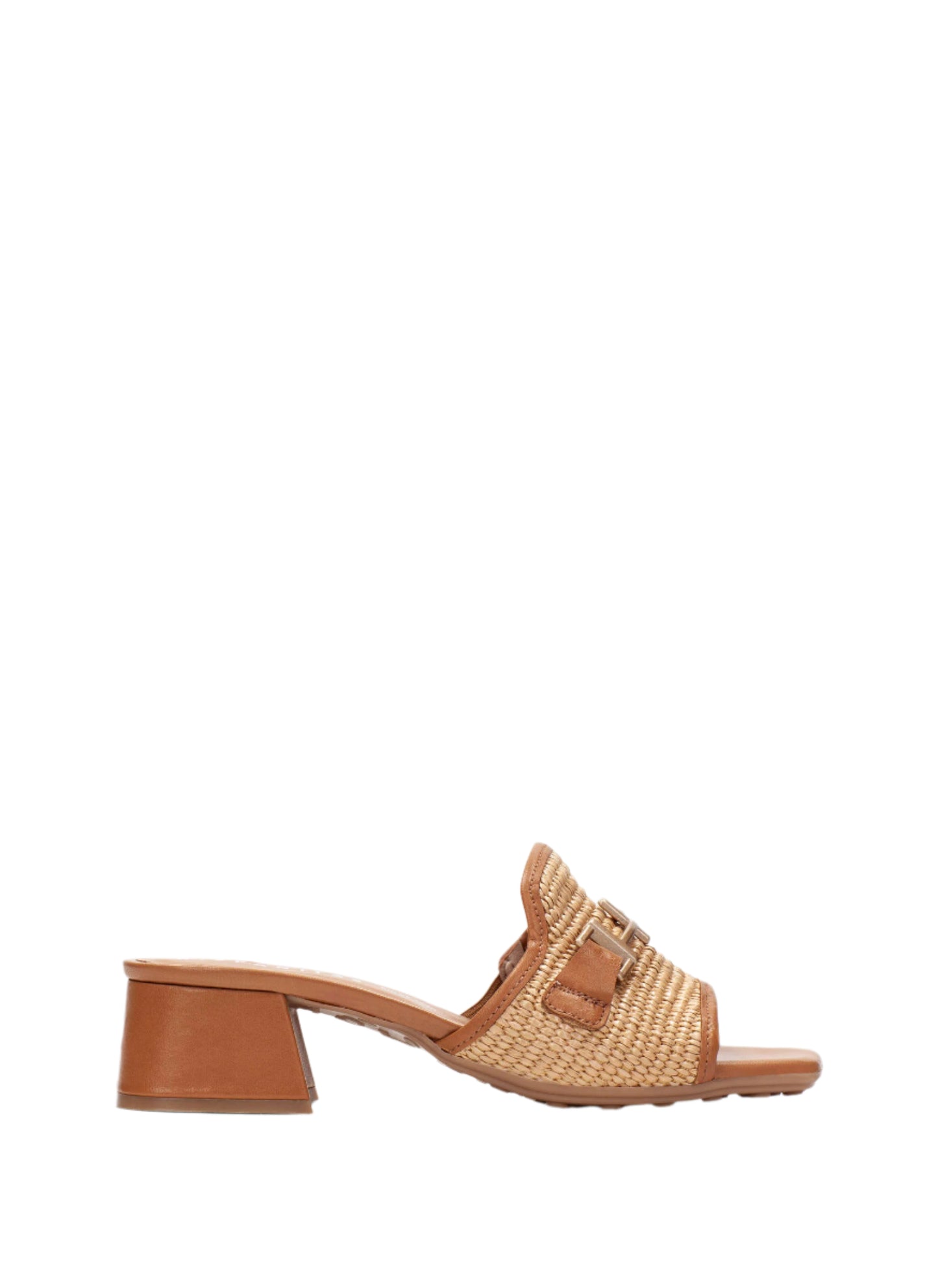 Hispanitas RHV254071 Tan Natural Slip On Block Heel Sandals