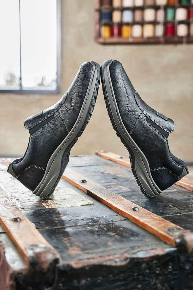 Rieker 03355-00 Black H Fit Slip On Shoes