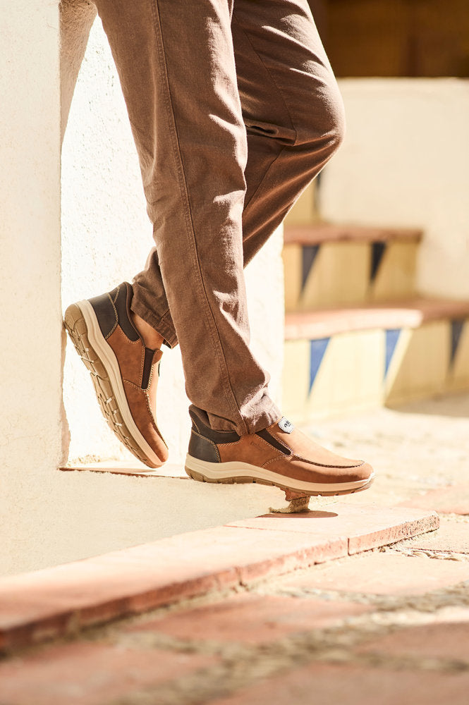Rieker 03655-24 H Fit Brown Slip On Shoes