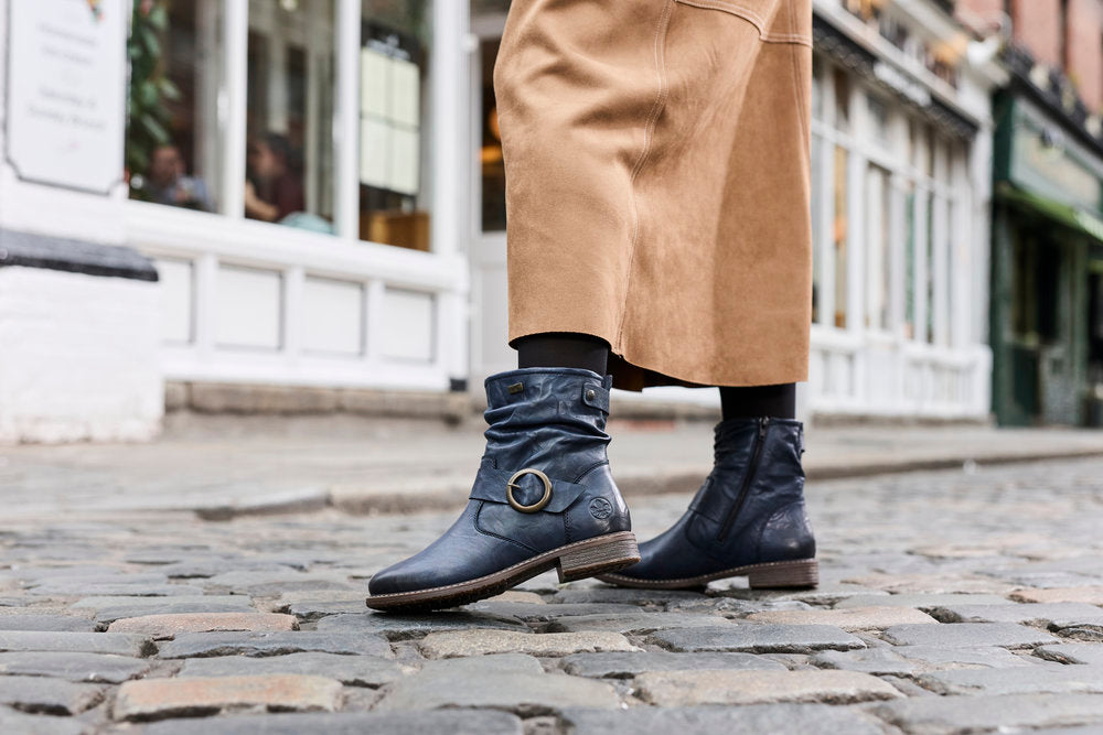 Rieker TEX 74857-14 Navy H Fit Boots