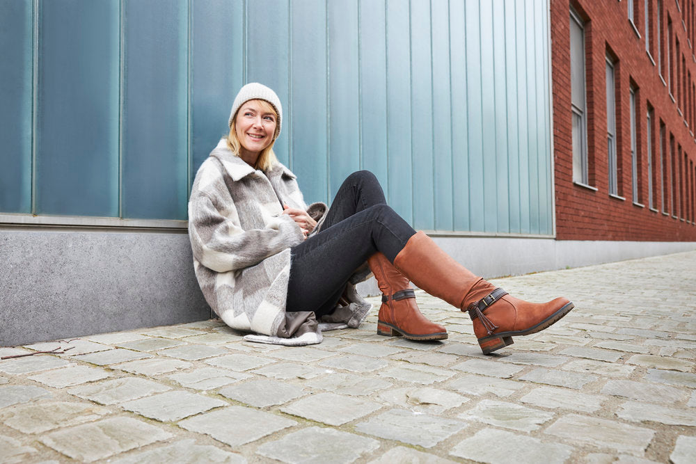 Rieker 91694-24 Peanut Brown High Boots