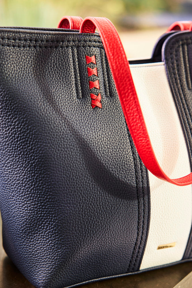 Rieker H1611-14 Navy, White & Red Handbag