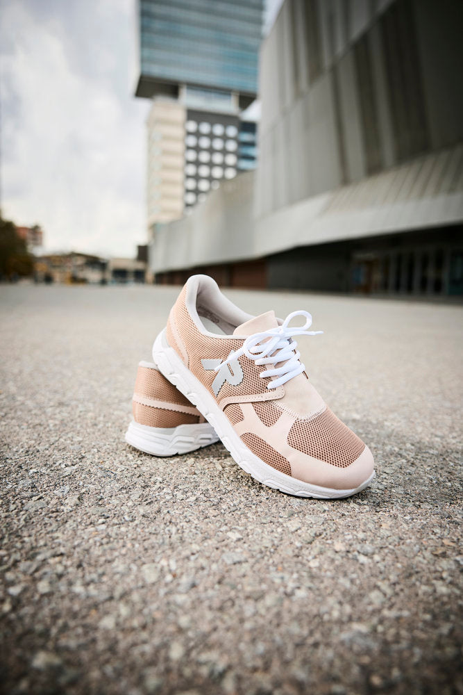 Rieker Soft M9000-31 Rose Combi Sneakers with White Sole