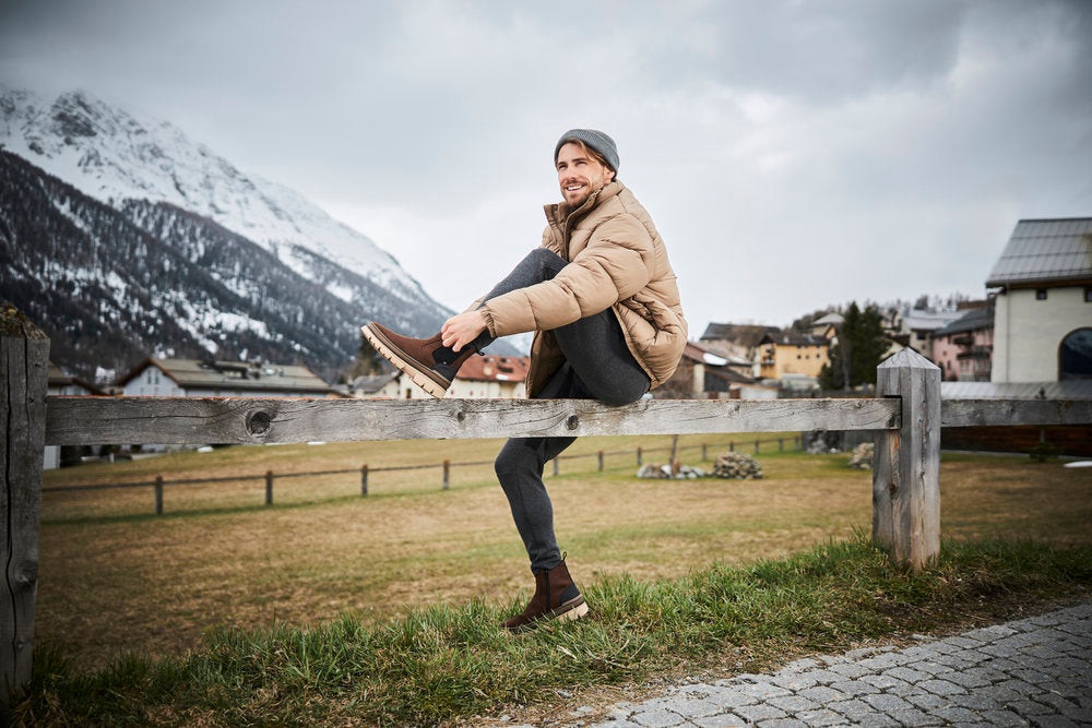 Rieker Evolution U1272-25 Brown & Black Chelsea Boots