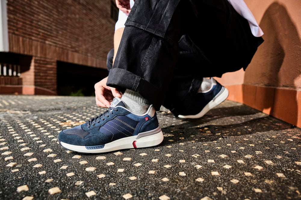 Rieker Soft U1401-14 Navy Lace Sneakers