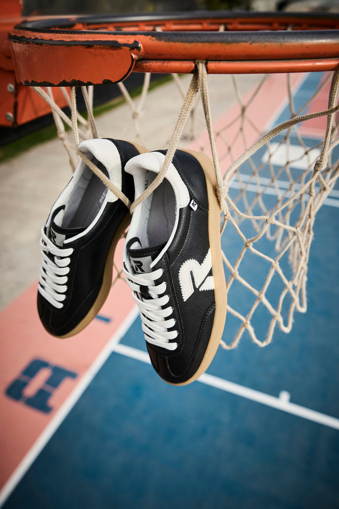 Rieker Swing2Go W2200-00 Black & Off White Trainers