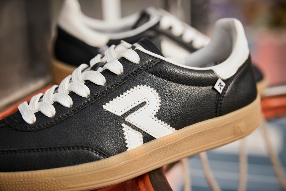 Rieker Swing2Go W2200-00 Black & Off White Trainers