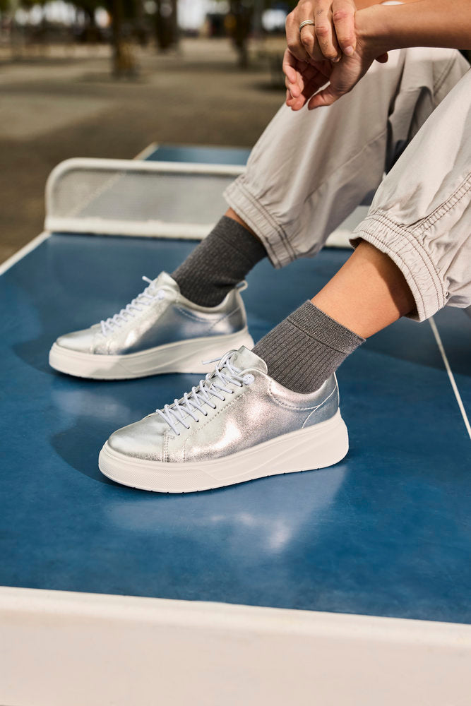 Rieker Soft W2301-90 Silver & White Trainers