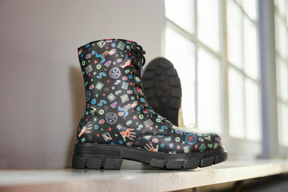 Rieker Z9120-90 Black Comic Multi Boots